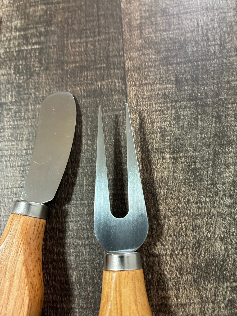 Bamboo Cheese & Serving Set with Spreader and Spoon - Natural